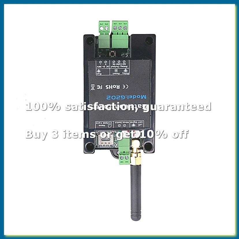 G202 GSM Gate Door Opener 4G Single Relay Switch Mobile Phone Electric Gate Remote Controller 850/900/1800/1900MHz-DT30