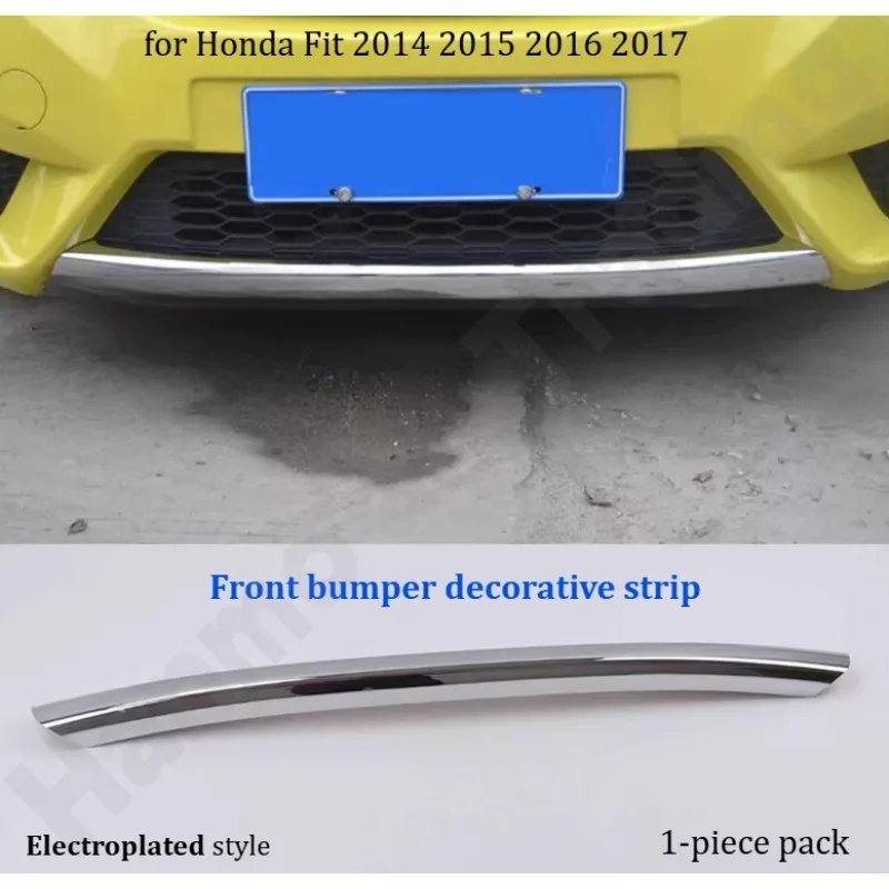 

Декоративная накладка на передний бампер/декоративная накладка на передний и задний бамперы/декоративная яркая накладка на багажник для Honda Fit 2014~2017
