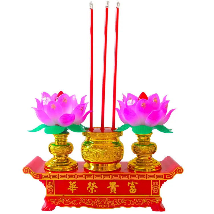 

Lotus электрическая горелка ладана печь Будда передняя лампа подсвечник Fortuna лампа электрическая свеча электронные благовония