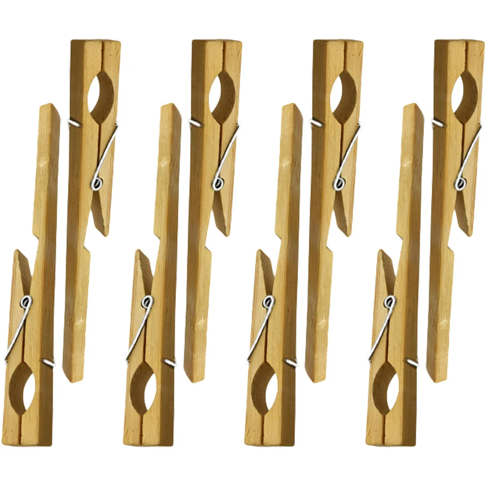 

8 Pcs Test Tube Clamp Tubes Fixing Clip Experiment Bamboo Glass Clips Labs Clamps for Student