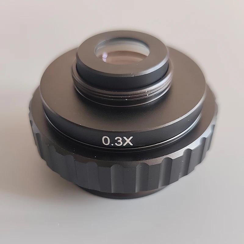 CTV 0,3X 0,35X 0,4X 0,5X 1X Adapter obiektywu z mocowaniem C do mikroskopu stereoskopowego Trinocular Simul Focal 38MM Interfejs Microscopio Camera — zdjęcie 3