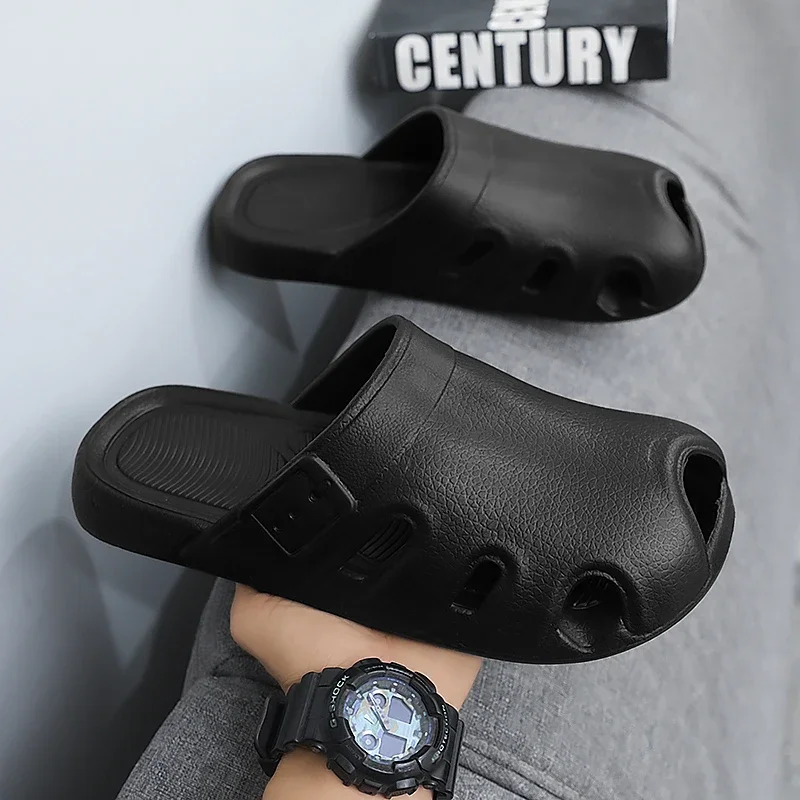 Baotou Pantofole Abbigliamento esterno estivo da uomo Sport Suola morbida Suola morbida Sandali da spiaggia per uso domestico antiscivolo e resistenti agli odori a