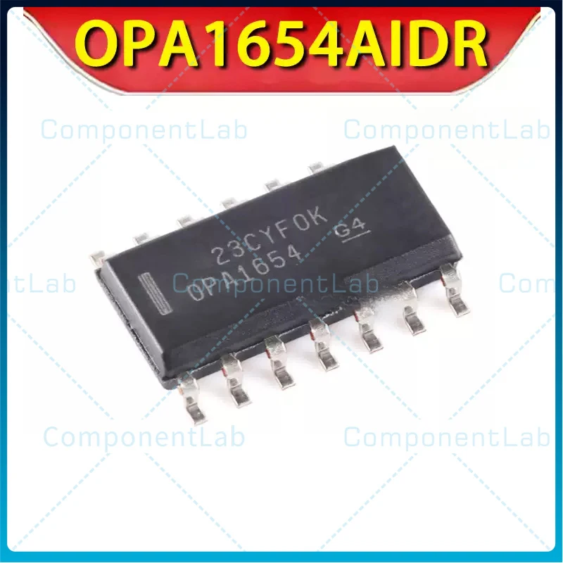 10-50pcs Original OPA1654AIDR SOP-14, Quad Low Noise High Fidelity Audio Operational Amplifier