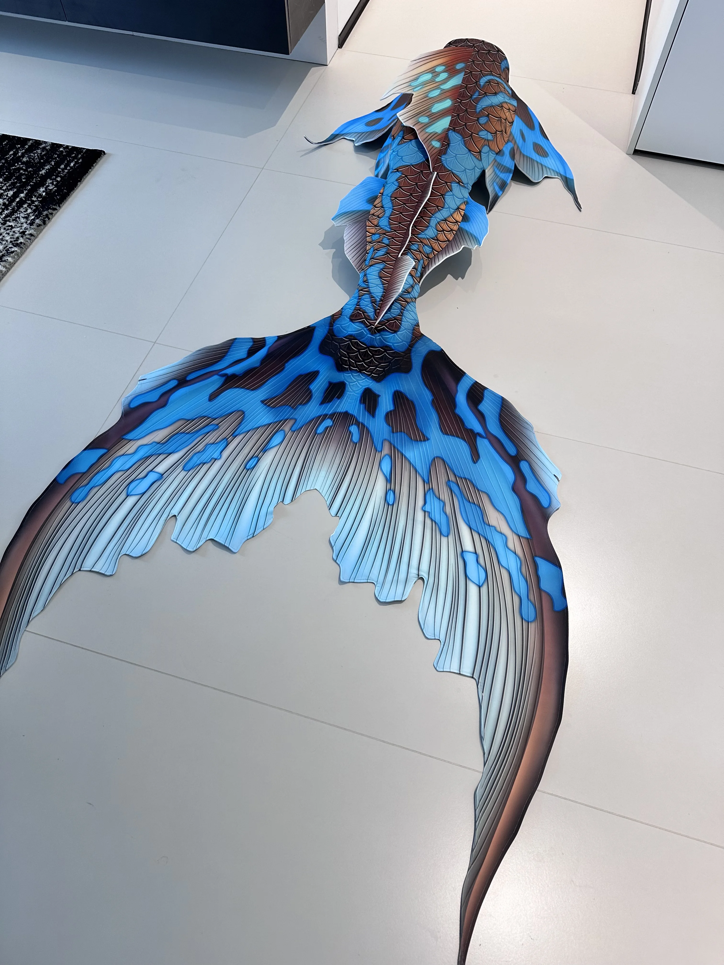 Colorful Dragon Bone Mermaid Tail Reinforced Fish Tail For Aquarium Performance… - Image 4