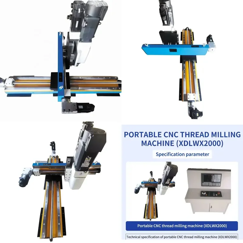 HCY XDDBX Horizontal Portable CNC Thread Milling Machine