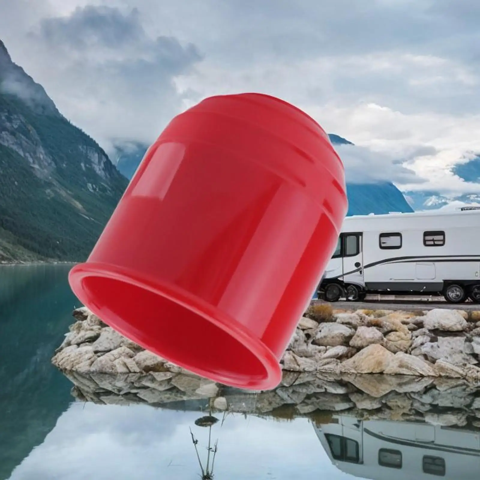 50mm Anhängerkupplungs-Kugelabdeckung aus Kunststoff, Staubdichter Universeller Schutz für Auto, Anhänger, Wohnmobil und Boot