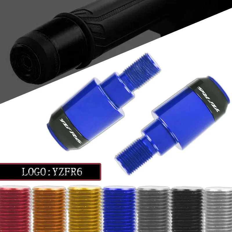 

Motorcycle Handlebar Grips Handle Bar Cap End Plugs For YAMAHA YZFR6 YZF-R6 YZF R6