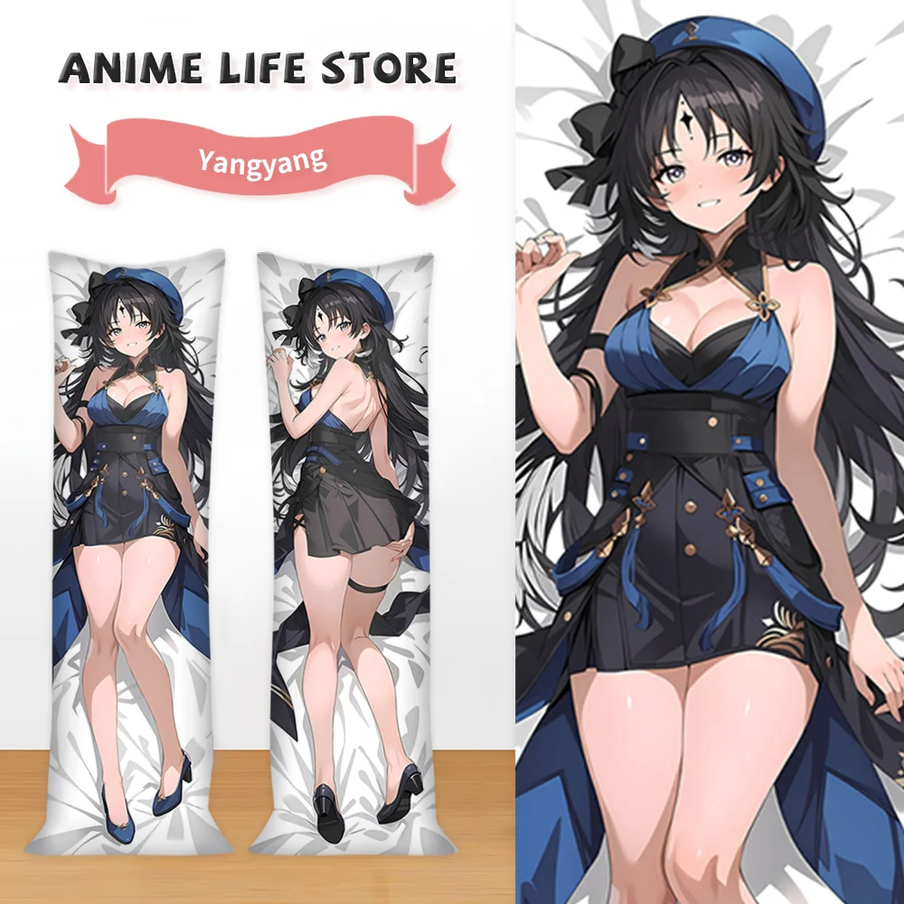 

Cartoon Wuthering Waves Yangyang Body Dakimakura Cover Hugging Fullbody 2Sided Print Pillowcase Anime Otaku Cushion Cover