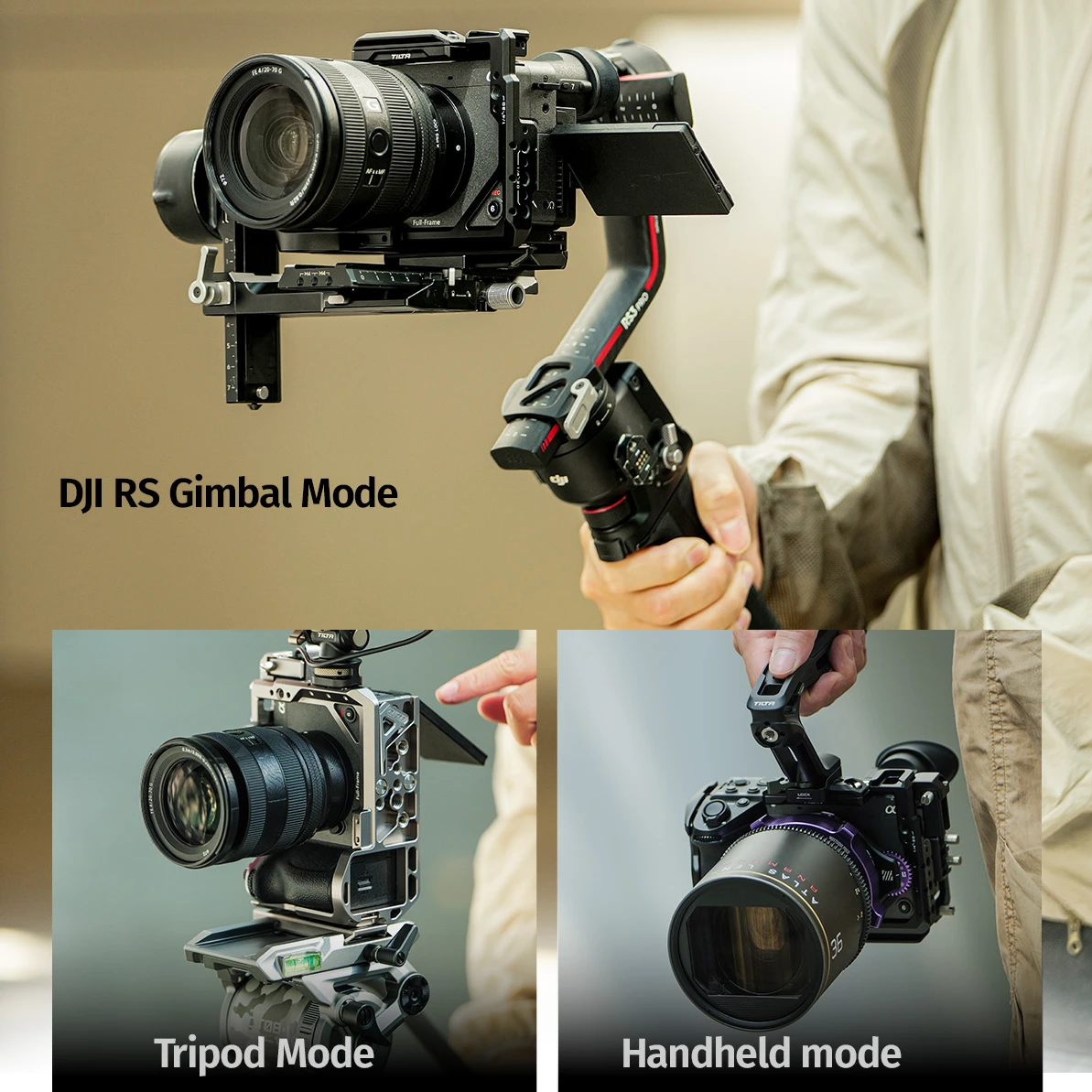 TILTA for Sony FX2 Camera Cage Kit with HDMI Cable Clamp Xeno Top Handle Arca Baseplate Advanced Power Handle Run/Stop Cable