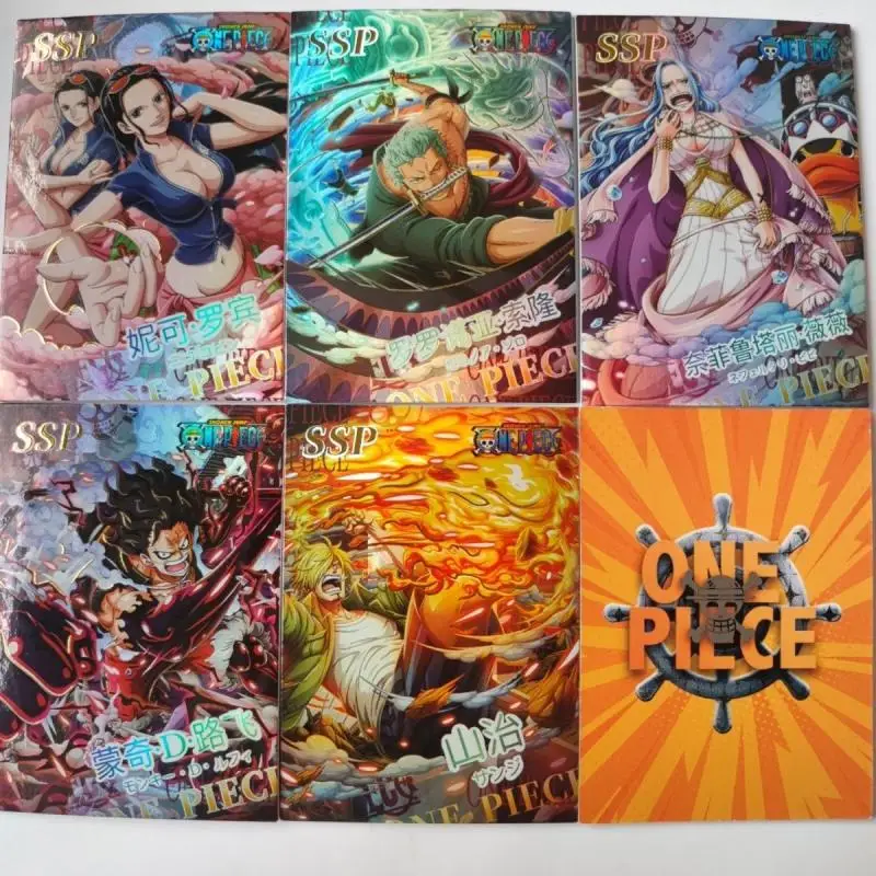 

One Piece Nico Robin Roronoa Zoro Nefertari D Vivi Monkey D Luffy Sanji Game Collectible Card Toys for Children's Birthday Gifts