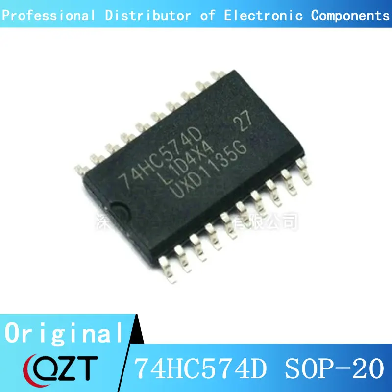 10 teile/los 74HC574D SOP 74HC574 SOP20-7,2 MM Digitale logik chip Neue spot