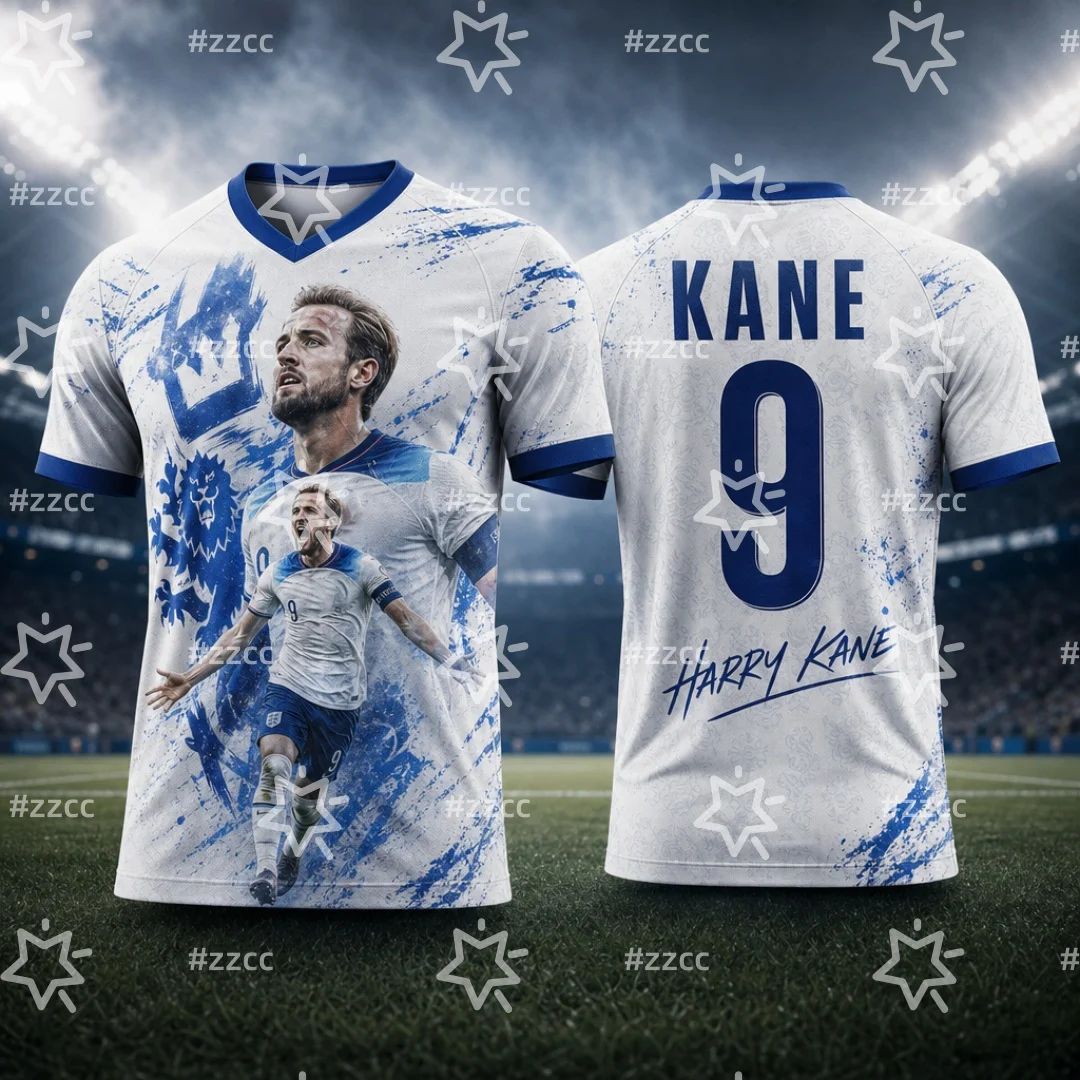 Camiseta Conmemorativa de Harry Kane para Fanáticos de la Selección de Inglaterra 2026, Camiseta Deportiva de Verano para Hombre, Ropa Infantil, Camiseta para Mujer, Jersey de Ciclismo ﻿