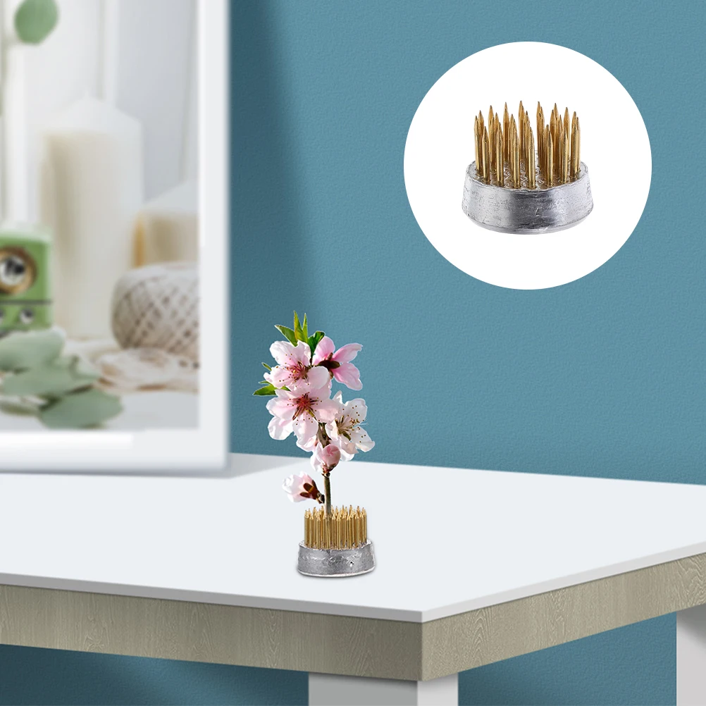 

2 Pcs Flower Arrangement Frog Bird Accessories Decorate Copper Floral Design Supplies Grid for Vase Holder Frogs