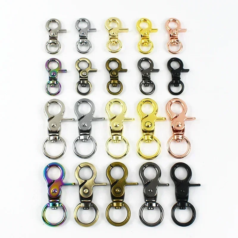 

5/10/20/30/40/50Pcs 10/13mm Small Carabiners Metal Buckles for Bag Strap Collar Swivel Lobster Clasp Keychain Trigger Snap Hook