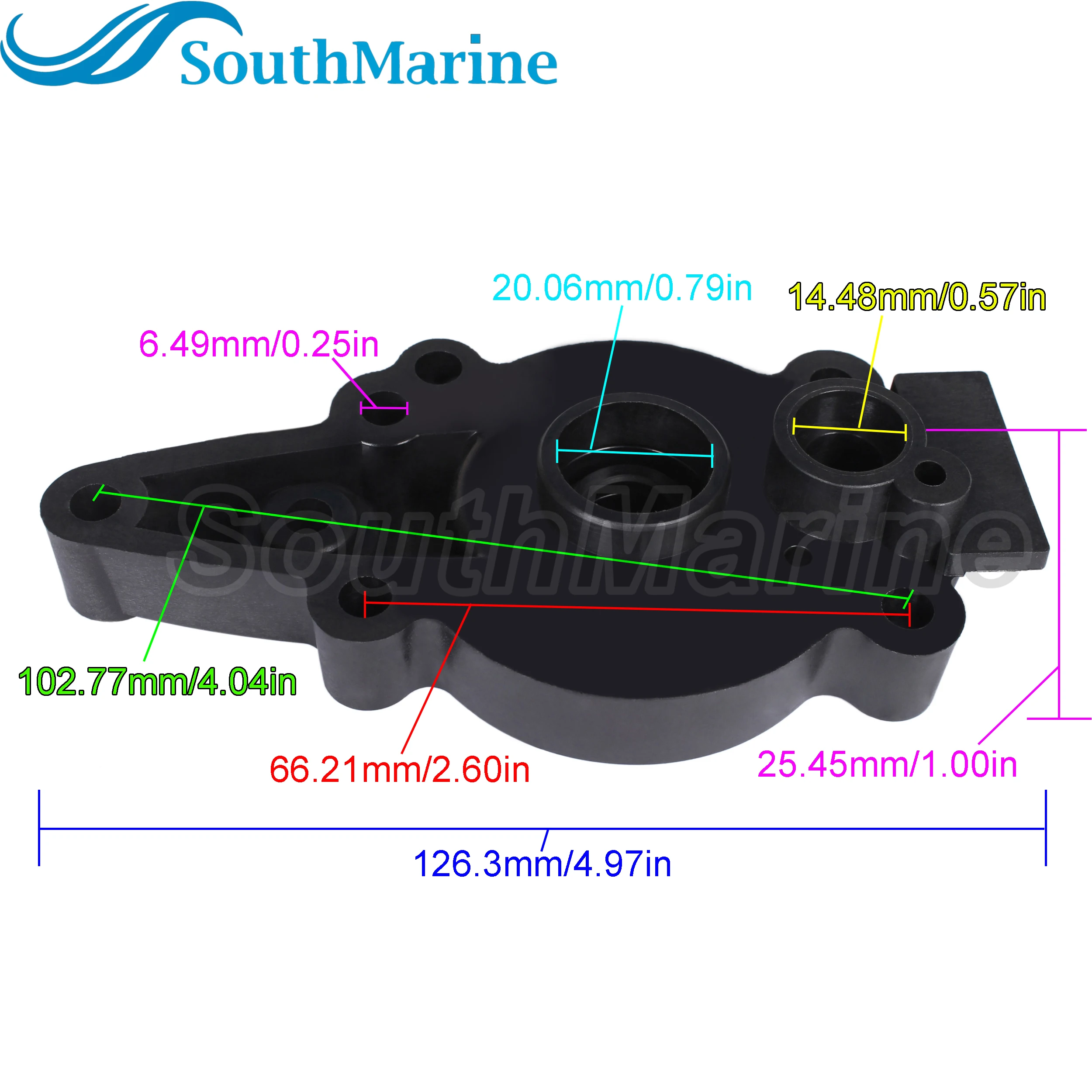 Лодочный двигатель 46-42040T5 46-42040A5 46-42040A1 42040A3 18-3149-2, основной корпус водяного насоса для Mercury Quicksilver Mariner 6HP-15HP