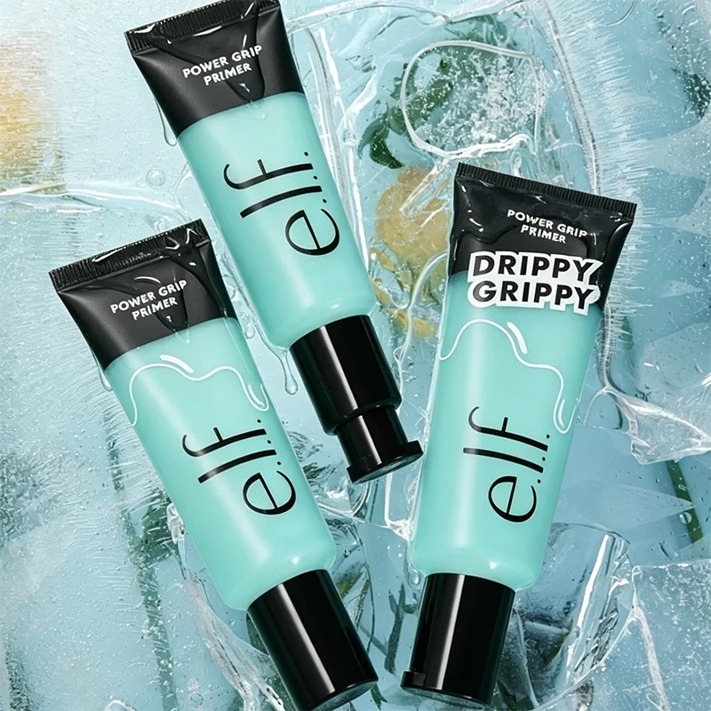 Novo Primer Elf Power Grip para Iluminar e Contornar o Rosto, Base Facial Hidratante Profunda em Gel, Maquiagem Iluminadora e Hidratante