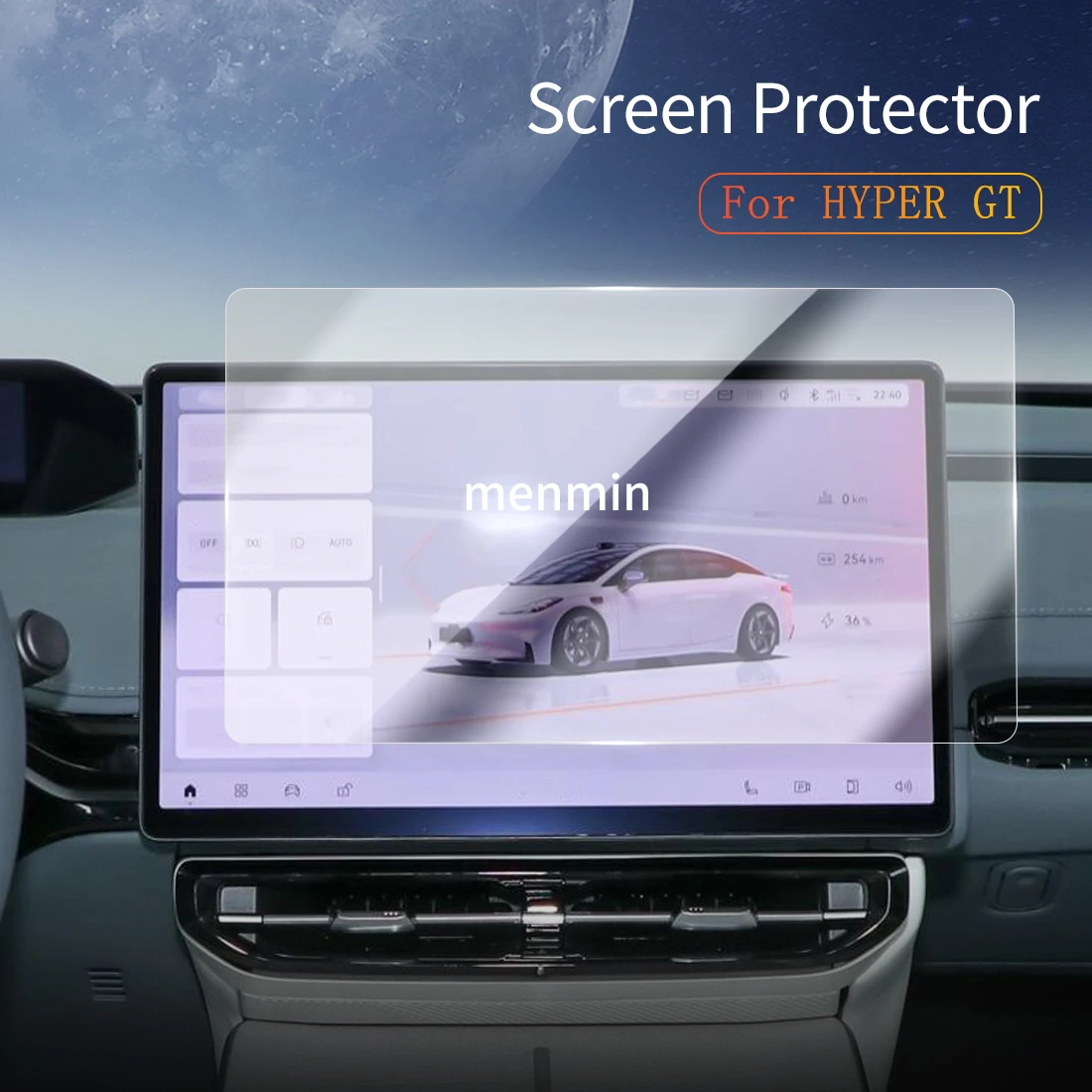 

Car Stickers Dash Carplay Mirror Screen Protector Display Tempered Glass Protective Film Vehicle For24 Guangqi Ai'an Hyper GT