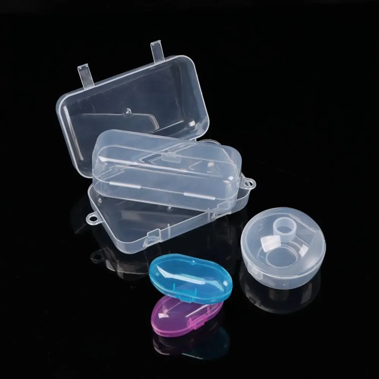 Transparent Plastic Baby Feeding Holding Case Jewelry Beads Fishing Tools Daily Accessories Container Box Tool chests & cabinets