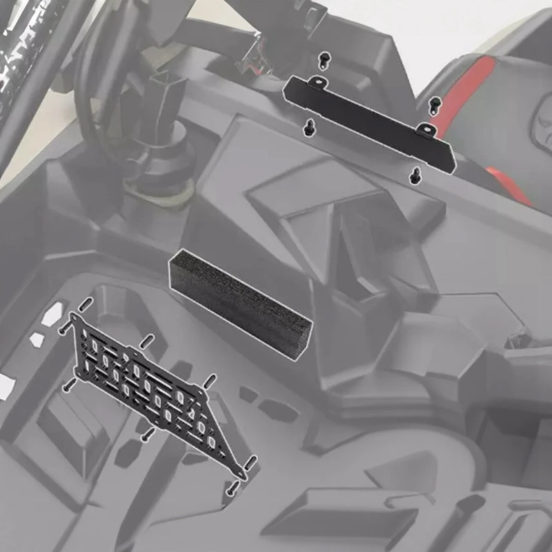 Kit de redução de ruído ob, kit de realocação de entrada de embreagem de ar para can am maverick x3 max turbo r rr xrc xrs 2017-2024