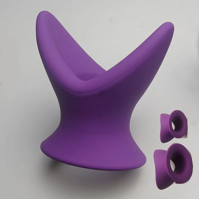 Silicone Anal Butt Plug Trainer Hollow Tunnel Anal Dilator Men Gay Vaginal Speculum Adult Sex Toys for Beginner Woman Female