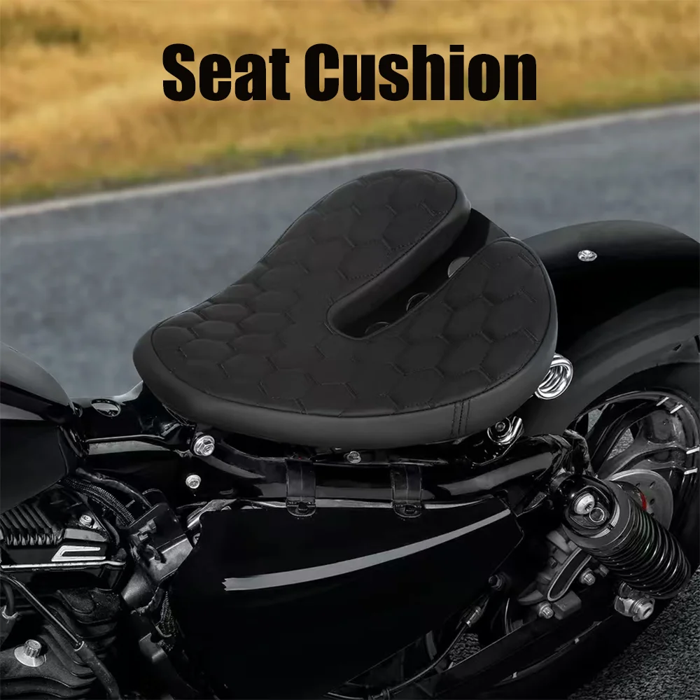 For Harley Davidson 883R 883C 883 883L XL1200 Sportster 1200 Saddle 2005 2006 2010-2020 Asiento modificado Leather Seat Cushion 