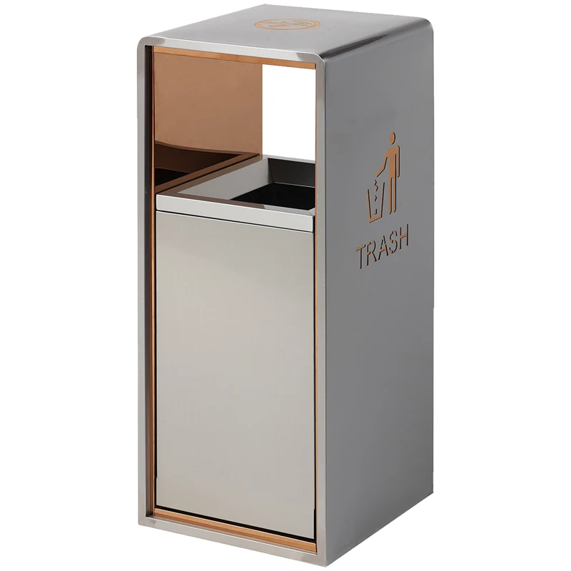 

Hotel trash can lobby vertical with ashtray hotel shopping mall elevator entrance