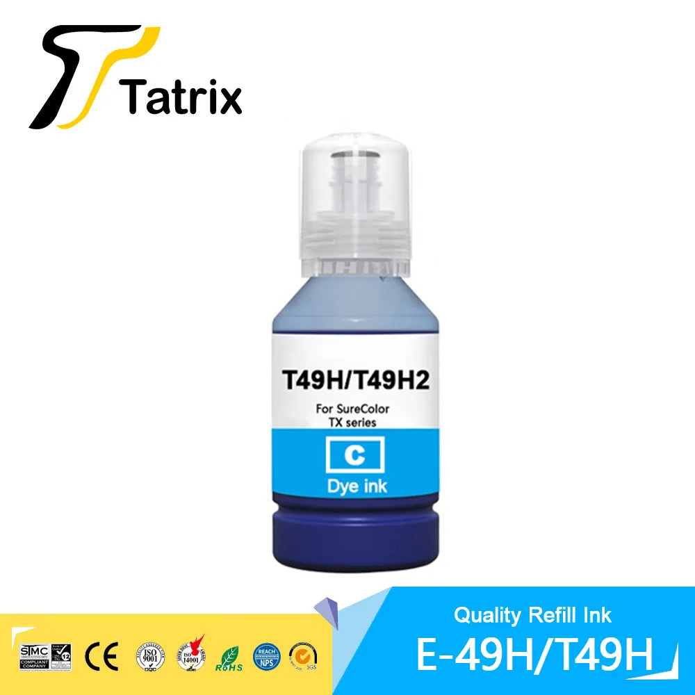 Imagem -03 - Tatrix T49h T49h1 T49h2 T49h3 T49h4 Cor Premium Compatível Reenchimento Pigmento Tintura Tinta para Epson Sc-t3100x Sc-t3170x Sc-t3170x24