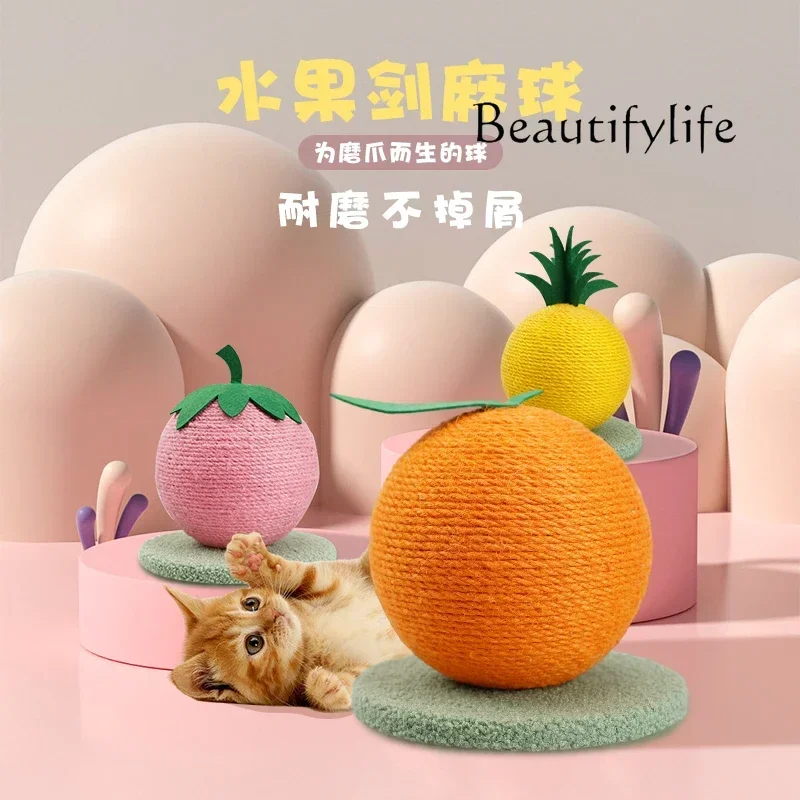 

Y Cat scratching board wear-resistant non-crumbling fruit sword hemp ball vertical cat claw board cat scratching column