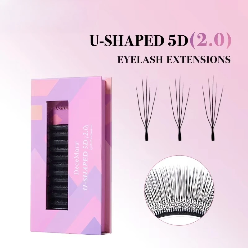 U-shaped Natural Thick. Daily Use of Grafted False Eyelashes-5D