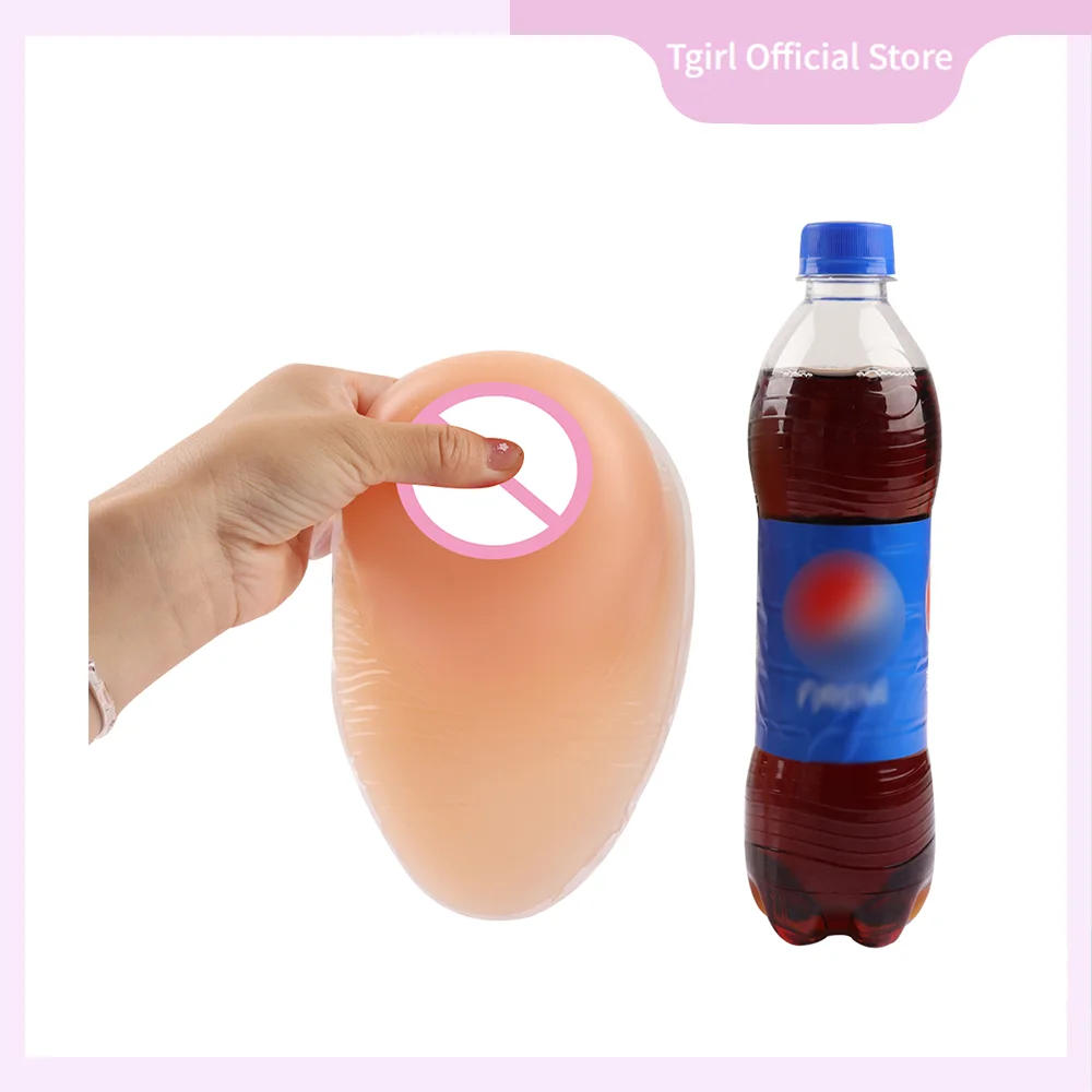 Tgirl Realistic Big Boobs Silicone Pad Adhesive Breasts Form for Mastectomy Bra Insert Accessories Shemale Cosplay Nipples