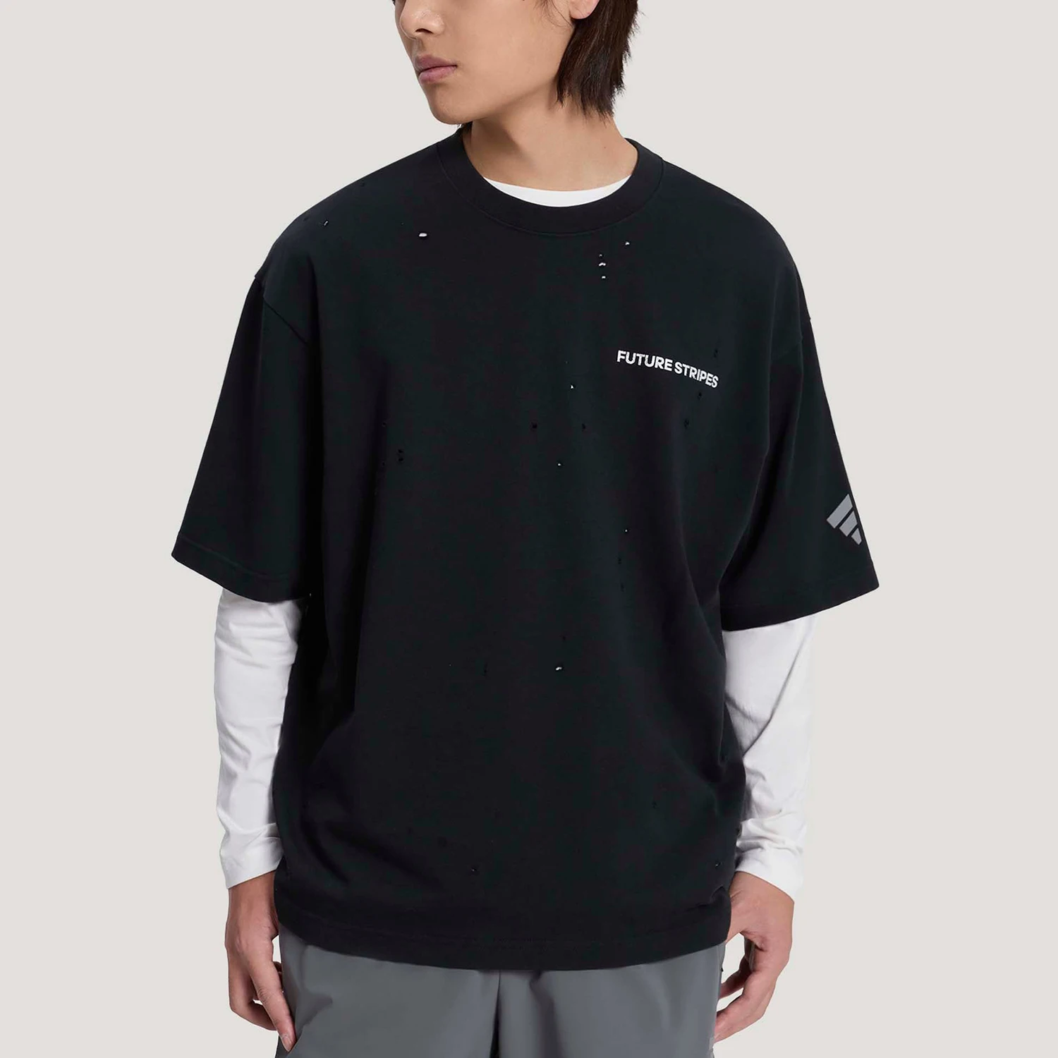 

Adidas Authentic Men's Daily Casual Loose Durable Knit T-Shirt KS0007