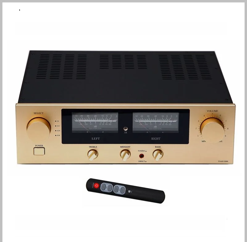 

New Accuphase Circuit Power Amplifier with VU Meter DIY HiFi Projiect With RCA XLR Input