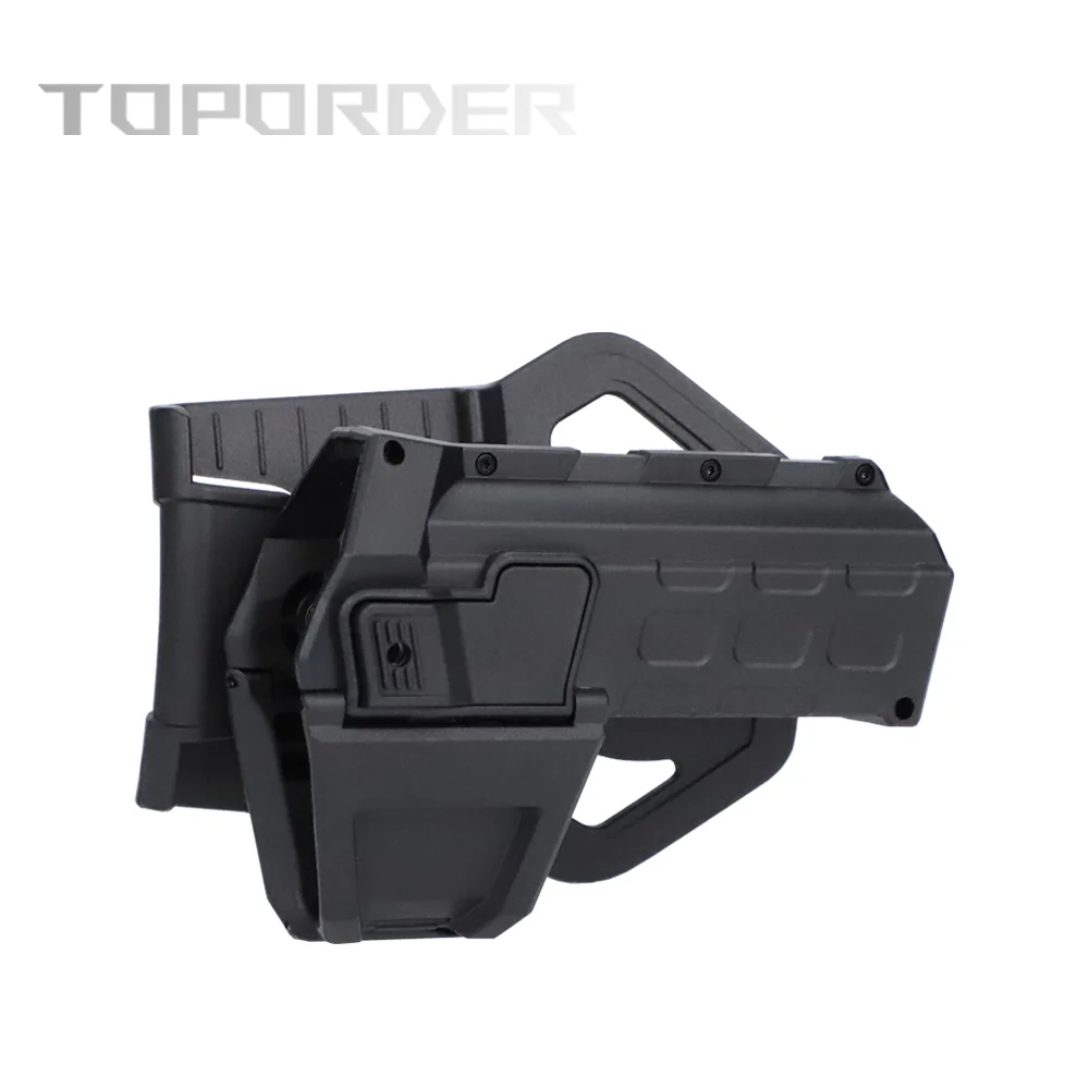 TOPORDER G19 Holster Taktische Pistole mit Taschenlampe oder Laser montiert Rechte Hand Taille Gürtel Pistole Holster Neue Pistole Zubehör – Detail 5