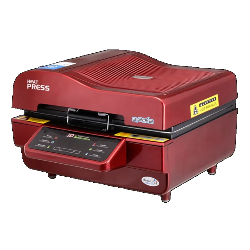 Used for luggage, cups, plates, ST 3042 3D sublimation heat transfer printer, 3D vacuum hot press printer
