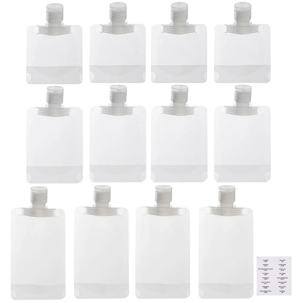 1 Set Leakproof Silicone Travel Bottles Portable Squeeze Dispenser For Shampoo Lotion Makeup Toiletries Refillable Sub