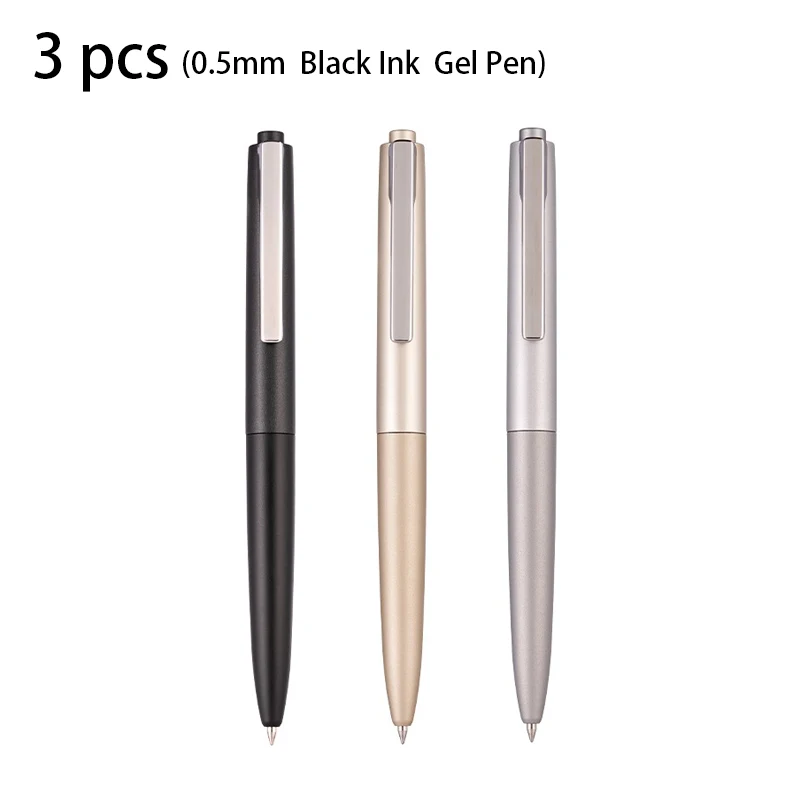 

Deli 3pcs 0.5mm/0.7mm Black Ink Gel Pen Signing Pen Office Stationery Office Supplies Gift Exam Pen School Supplies Business Pen