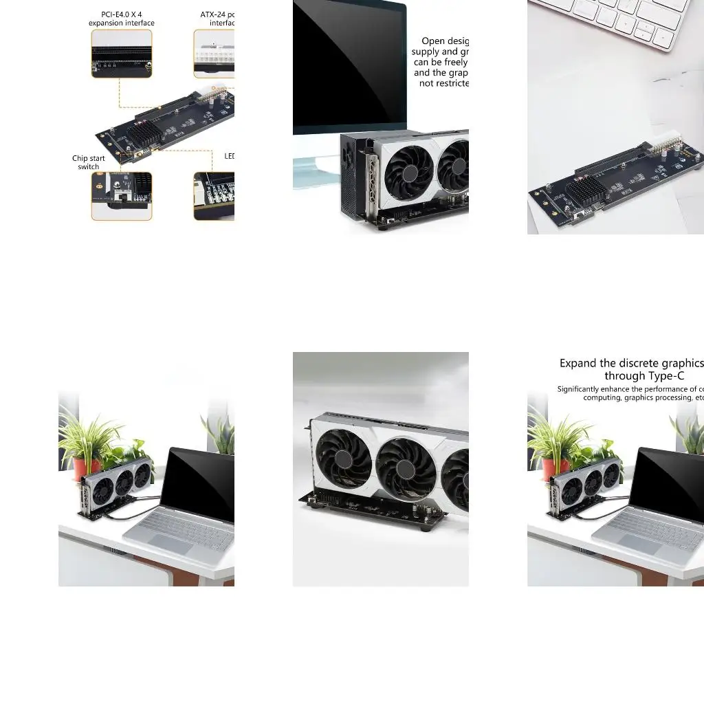

40Gbps Efficient USB4.0 Type C External GPU Dock Station Support RTX3060 GTX1060 A4WF