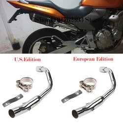Slip On For Honda CB600F Hornet 600 CB600 EU US Edition Motorcycle Exhaust System Escape Moto Middle Link Pipe Muffler