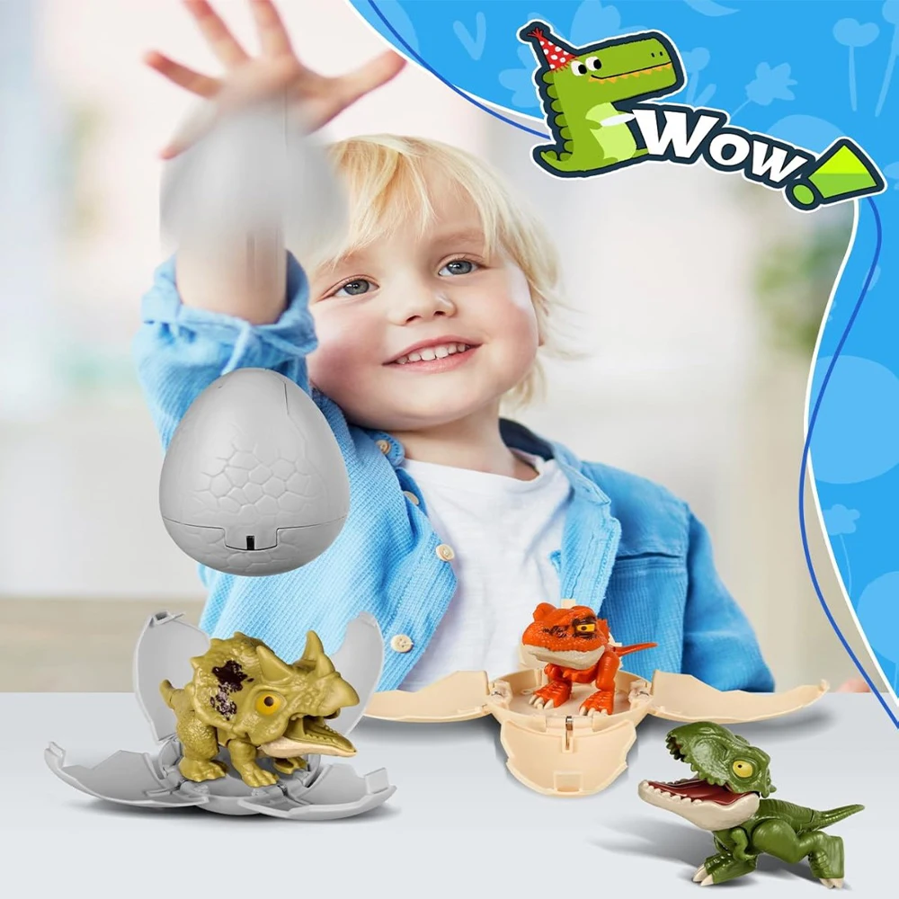 Bonito surpresa mistério caixa cega original brinquedo das crianças dinossauro ovo bonito mordida dedo t rex caixa cega modelo animal presentes de aniversário