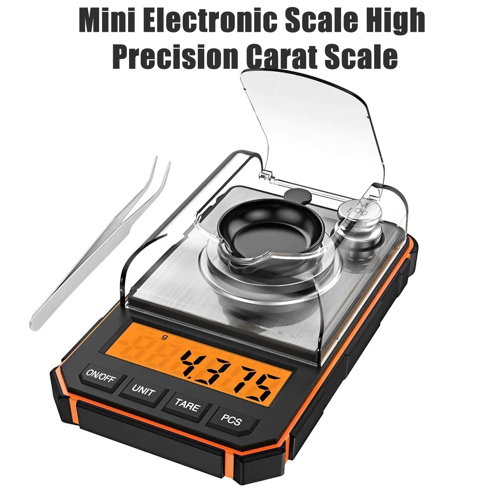 0.001g Professional Jewelry Scale 50g Electronic Display Precision Mini Pocket Digital Milligram Scales