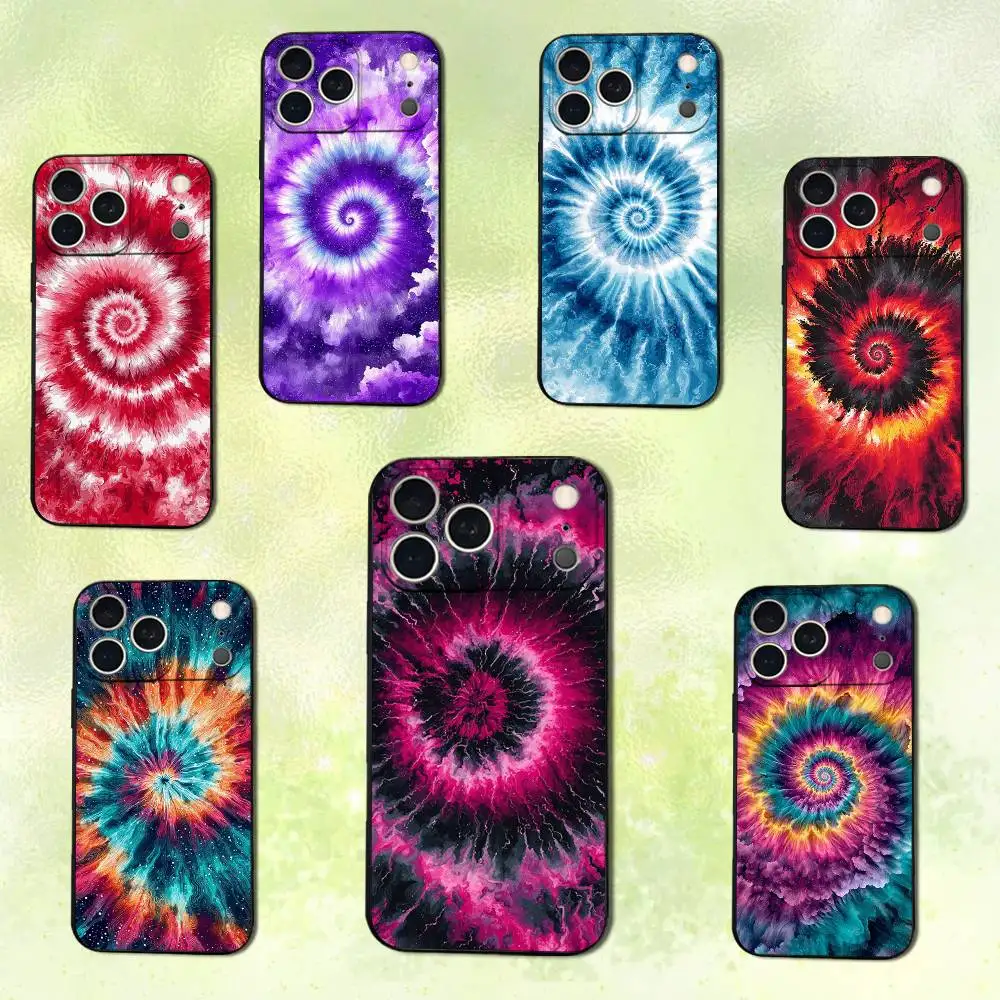 

Rotating Art Cool Vortex Phone Case For iPhone 14,13,17,12,11,16,15,Plus,Pro Max,XS,X,XR,SE,Mini,Soft Silicone Black Cover