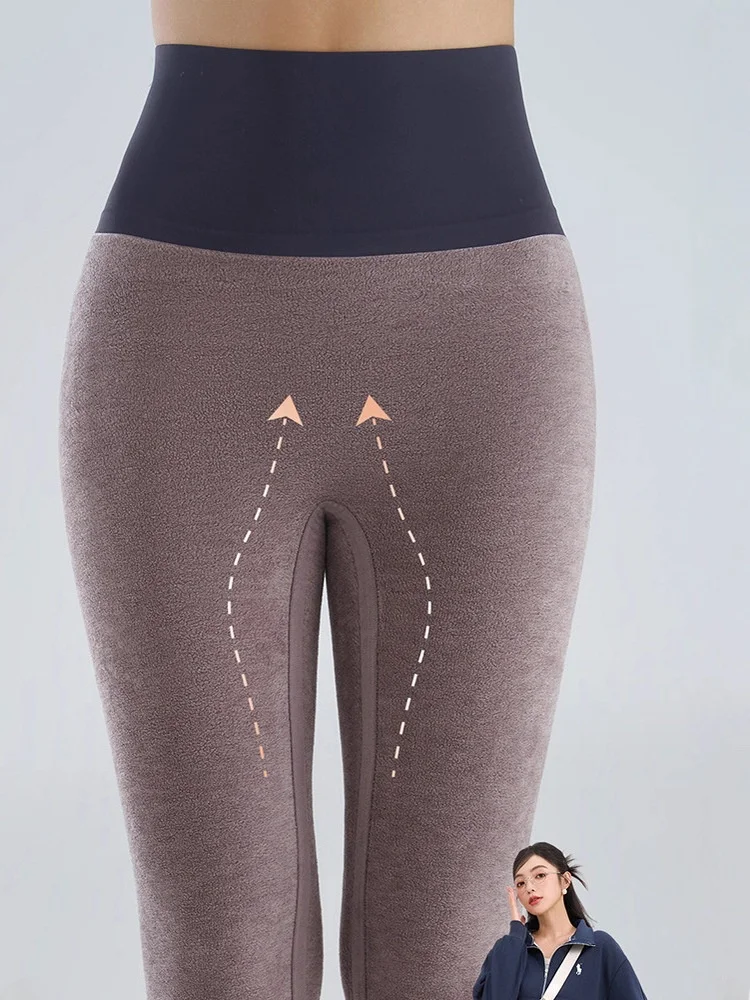 Thiened Fce レディース ヨガパンツ ハイウエスト タイト ベースレイヤー パンツ 秋冬 プラスサイズ 新着 光沢のある質感