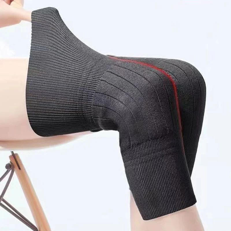 Calentadores térmicos hasta la rodilla para personas mayores, calcetines largos de protección para las articulaciones de invierno para hombres y mujeres, alivio del frío no a granel, Unisex