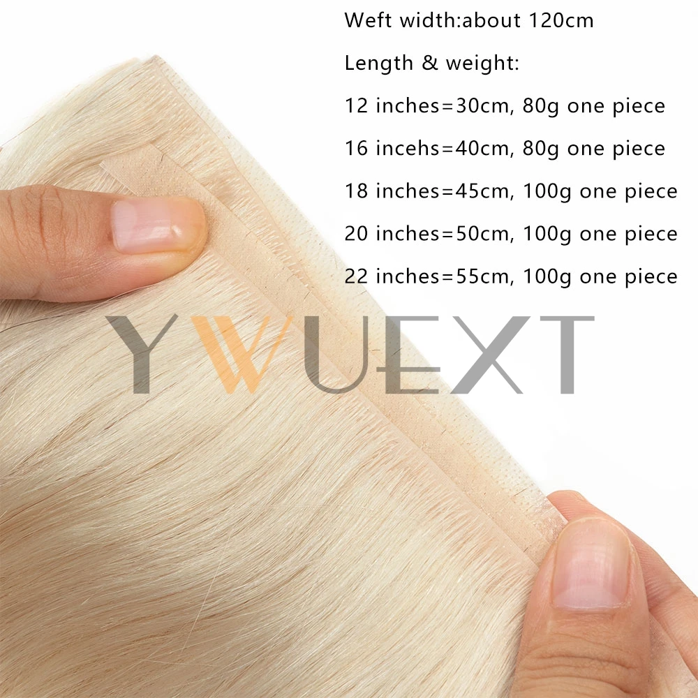 Straight Long Tape Weft Hair 12