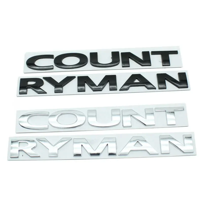 COUNTRYMAN Original Letter Logo Car Sticker for BMW Mini Modification Accessories Rear Tail Body Metal Universal Standard Decal