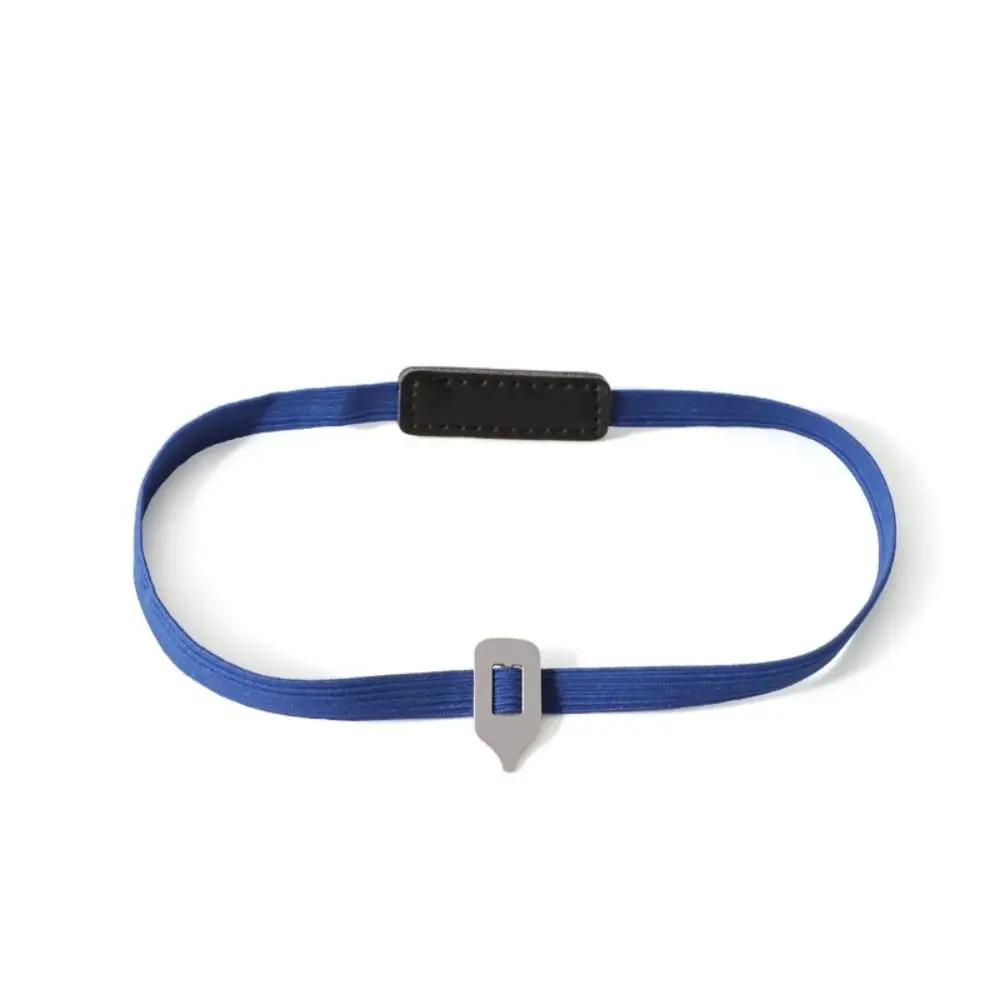 Multi-functional Elastic Webbing Elastic Bookmark Colorful Metal Pointer Page Marking Tool Book Clip School Office