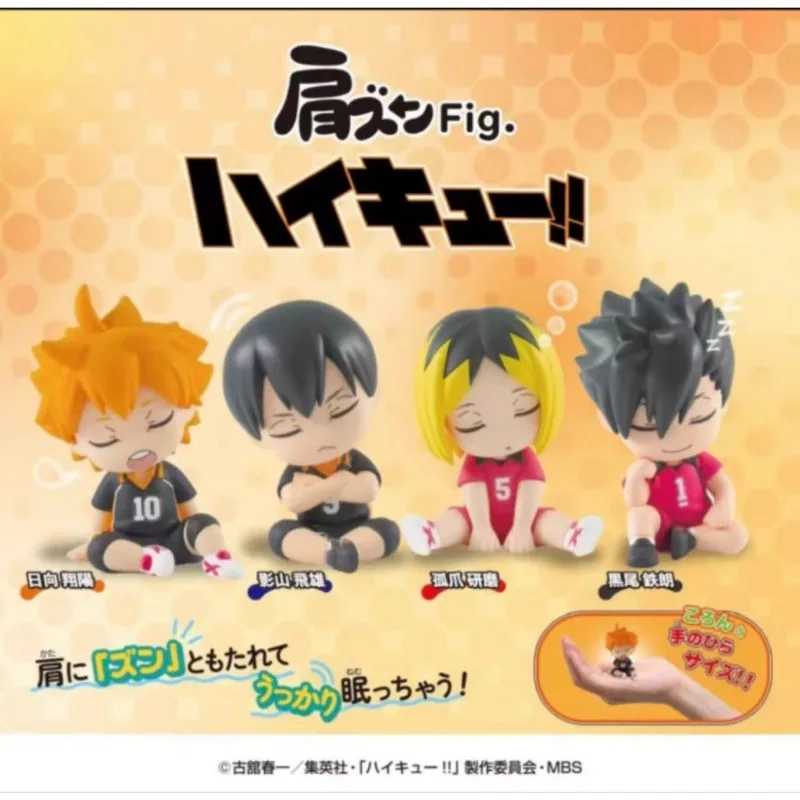 Goods in Stock Genuine Takara Tomy Shoyo Hinata Tobio Kageyama Kozume Kenma Tetsurou Kuroo Capsule Toys Anime Q Version Model