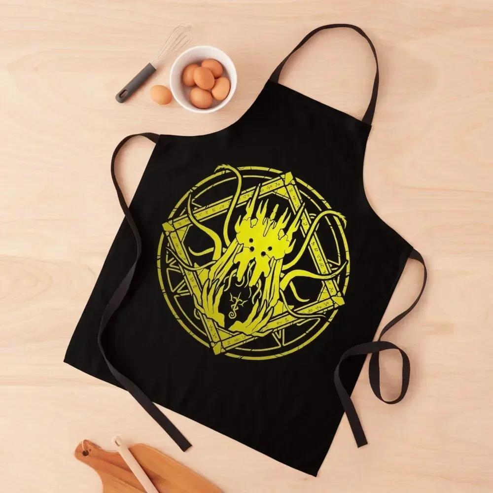 The King in Yellow - Hastur - Circle design Apron cook wear For Girl Nursing Customizable Apron