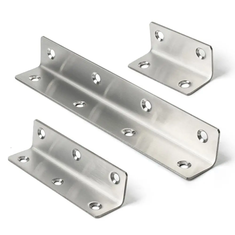 Corner Guard Stainless Steel Angle Corner Code 90 Degree Thicken Extended Brackets Stand L Shape Furniture Hardware