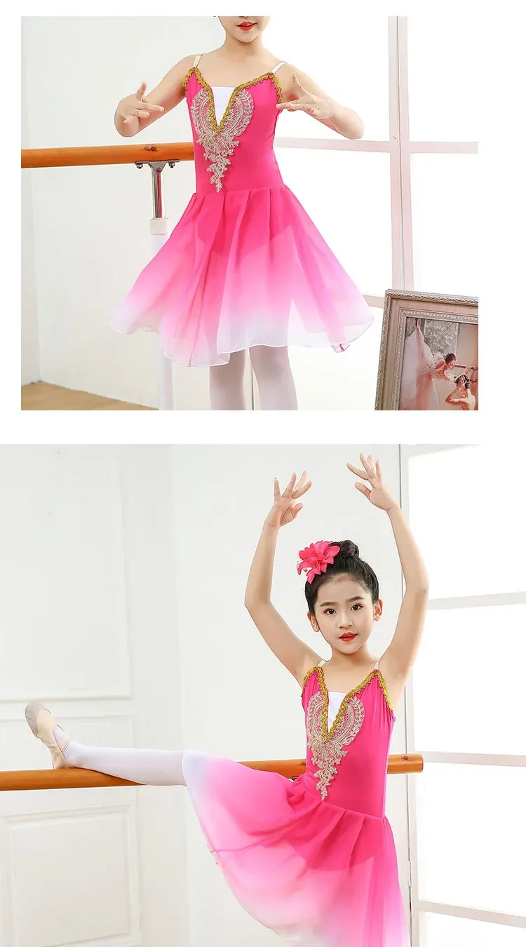 Long Adult Children Ballet Tutu Dress Modern Dance Children's Performance Clothes Ballet Skirt Practicing Clothes Fluffy Skirt